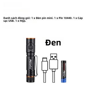 Đèn Pin Mini EDC Độ Sáng Cao Sạc USB Có Nam Châm Kích Thước Nhỏ Gọn Tiện Dụng Cho Cắm Trại Ngoài Trời Đi Bộ Đường Dài Chiếu Sáng Khẩn Cấp