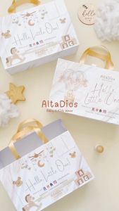 [Altadiosbaby] Kado Set Paper Bag + Sliding Soft Box + FREE Kartu Ucapan | Set Gift Box / Box Kotak Hampers Kado Pakaian Perlengkapan Bayi Baru Lahir New Born Baby Anak Newborn Birthday Ulang Tahun Baby Shower | Sliding Bag | Paperbag | Sliding Box