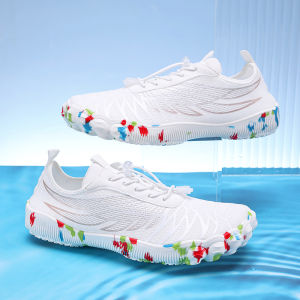 Summer Beach Water Shoes for Men Women Breathable Mesh Quick Dry Aqua Sneakers Barefoot Footwear Shoes Men Non-Slip Wading Shoes