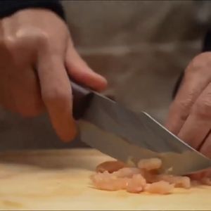 TU-013 Household cooking multi-function knife outdoor picnic hand-grilled meat knife with leather sheath