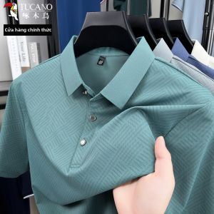 TUCANO | Áo Polo Tay Ngắn Mùa Hè Ice Silk Cho Nam Trung Niên Và Người Già