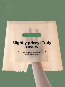 Miiow | Ice Silk Safety Pants Thin Cool Sensation Prevent Exposure Triangle Area Covering Shorts New 2025 Cat Person Underwear