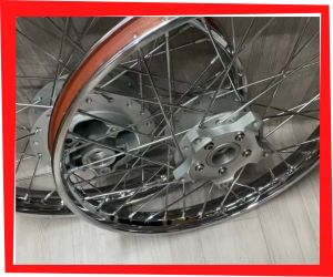 Cặp bánh căm niềng sắt rút căm sẵn dành cho Exiter 150 -155 bản 1.2 và 1.4