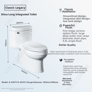 Kohler | Anti-Odor Siphonic Whirlpool Toilet