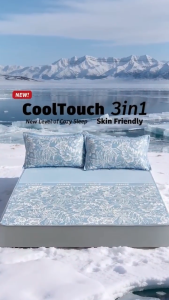 YANYANGTIAN Baby/Adult/Student Waterproof Cooling Mat/ice mat mattress set Free Pillowcase washable foldable for easy storage Rapid cooling to 20°C Single/queen/king