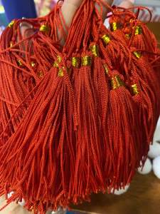 Sỉ tua rua đỏ cổ trang làm trang trí handmade