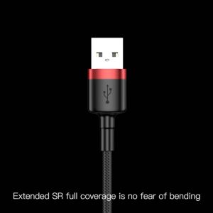 Cáp sạc nhanh Baseus Cafule Series truyền dữ liệu tốc độ cao Usb to Lightning 2.4A  cho iPhone/ iPad- CALKLF