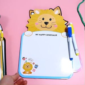 SK-M353 Mainan Edukasi Papan Tulis Mini Anak Karakter Free Spidol Bisa Dihapus dengan Tali Gantung