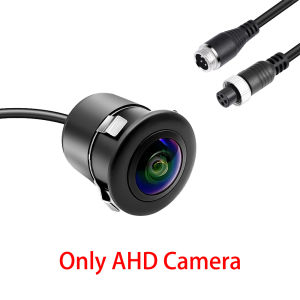 7 Inch IPS 2-split Screen Car Rear View Mirror Monitor DVR Recording 2CH 4-pin Aviation Connector 12-24V AHD 1080P Truck Camera