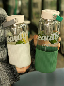 High Borosilicate Glass Tea Cup Mens Office Tea Brewing High End Elegant Summer High Aesthetic Value Heat Resistant Water Cup