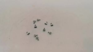 GULPOOE 10Pcs Dental Orthodontic Lingual Button Sliding Hook Dentistry Materials Crimpable Hooks For Archwire Brace Short Long