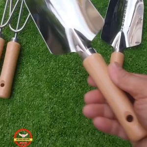 Dụng cụ làm vườn Inox cao cấp đến từ NHẬT BẢN-Combo xẻng + cào