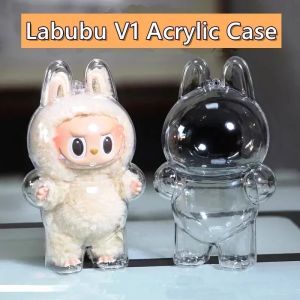 2025 LABUBU Clear Macaron Case Dust Case Popmart Bubble Mart Doll Accessories Doll Accessories Christmas and New Year Gifts