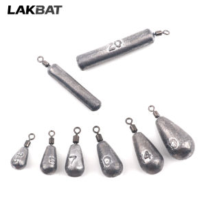 LAKBAT Fishing Weight 20PCS 3.5g 5g 7g 10g 14g 20g Tube Bullet Quick Rod Jig Head Casting Metal Tackle Pesca Plumb Pendant