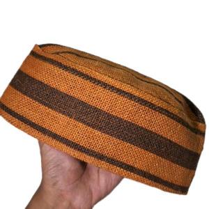 Peci Goni Coklat Muda Plat Hitam Premium Quality Tinggi 9cm | Santri Creative