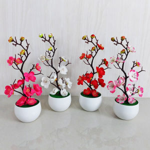 Tanaman Hias Bunga Plastik Plum Blossom Twig Artificial Plant Ornamen Dekorasi Rumah Buatan PBP31