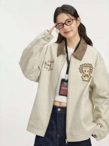 dangerouspeople | Trendy American Retro Embroidery Collar Jacket