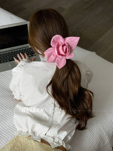 Rosebud Hair Ties Womens Heavyweight Zigzag Pasted Rose Vinyl Hair Loop Strips Elastic Sensation Resverud Fashion Beauty Supplies