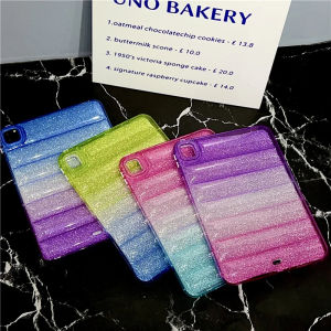 Zeallion Luxury Glitter Rainbow Down Jacket Clear Tablet Case for [Apple iPad Air 3 4 5 Mini 6 10.9 10.5 10.2 2019 2017 2018 10 Pro 11 2020 12.9 2021 2022] Soft Cover