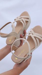 Amazeus RANIA Wedges Wanita Strappy Tali Silang