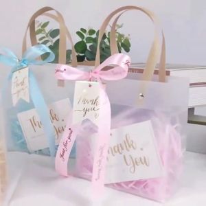Frosted PP Tote Bag PVC Doorgift Bag Gift Bag Goodies Bag Wedding Beg Kahwin Raya Gift Bag Kotak Telur Bag Kenduri