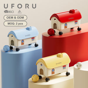 UFORU Cable Management Storage Boxes Large Capacity Detachable 360° Casters Ventilated Power Strip Organizer for Home Use