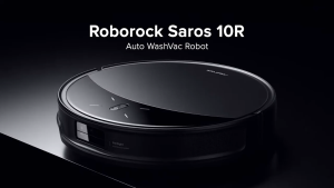 Roborock Saros 10R Robot Vacuum 7.98cm Slim Design Hot Water Mopping 19000Pa 0-Tangling Self-Cleaning Powerful Suction