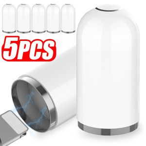 5Pcs Magnetic Stylus Pen Replacement Cover Caps Suitable for Apple IPencil 1st Generation Portable Magnetic Pencil Protective Cap