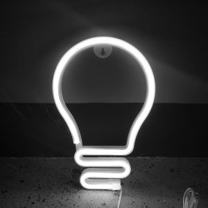 other | Light Bulb LED Neon Sign USB/Battery Powered LED Light for Bedroom Room Decoration Gift Night Light Decoration Party Holiday