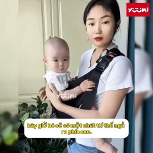 YUUMI Địu ngồi cho bé  địu em bé sơ sinh BÉ TỪ 0- 36 THÁNG- ĐỊU NGỒI ĐA NĂNG 9 TƯ THẾ AN TOÀN TIỆN LỢI CHO MẸ VÀ BÉ YÊU