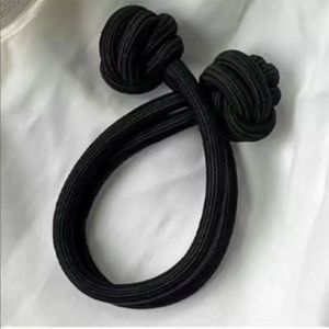 Chinese Knot Cute Head Rope High Ponytail Rubber Band Girls Tie Hair Loop High Elastic Thick Temperament Hair Rope Headdress