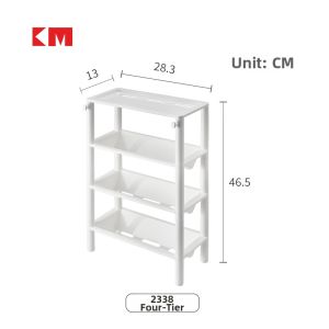 Bathroom Plastic Storage Rack Multi-Layer Floor-Mounted Toilet Organizer Washstand Corner Shelf Home Decorative Hardware