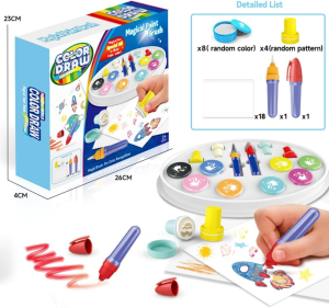 Magic Light BrushMess Free Painting Station for Kids Toddler Coloring Gift for 3456789 Year olds