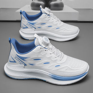 Mens Running Shoes 2025 New Winter Shock Absorption Sports Shoes Breathable Versatile Black Dad Trendy Shoes for Teens And Youth