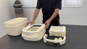 Movable Storage Trolley Baby/Snack/Supplies Layered Drawer Rack Living Room Toy Cabinet 推车