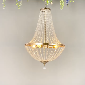 Eroma Modern Crystal Wedding Chandelier Dining Room Staircase Hanging Lamp Ceiling Light For Foyer