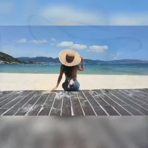 Nón Cói Vành Rủ 50cm Phối Viền