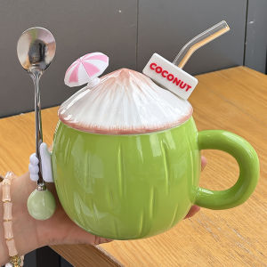 Cốc Thủy Tinh Bằng Gốm Sứ Hình Quả Dừa Cốc Đựng Nước Cho Văn Phòng Cốc Đựng Nước Cho Bạn Thân Quà Tặng Sinh Nhật Cốc Đựng Nước Thực Tế