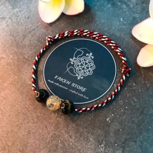 Gelang Tridatu Rambut Sedana dengan 2pcs Tiger Eye