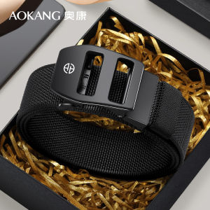 AOKANG | Dây Nịt Vải Canvas cho Quân Đội và Học Sinh Hộp Quà Khóa Tự Động Tactic Đơn Giản