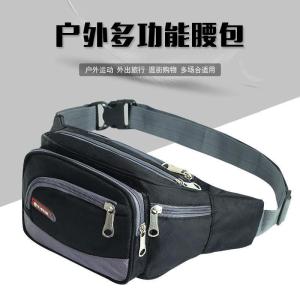 New Mens Waterproof Waist Bag for Running And Climbing Sports Coin Purse Crossbody Bag Holm Shield Polyester Fiber Pure Color
