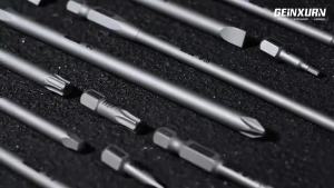 Geinxurn 13/54PCS FIXEDGE Screwdriver Bit Set With Torx Bits With Lightweight Magnetizer Demagnetizer for Bicycle Car Moto