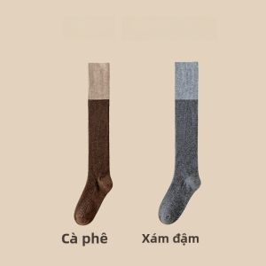 MiiOW | Tất dài đến đầu gối bằng lông cừu cho nữ MiiOW Tất dài đến đầu gối mùa đông ấm áp chống trượt chống trượt