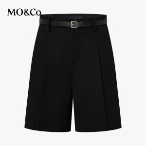 MO&Co. | High-Waist A-Line Loose Short Pants with Belt