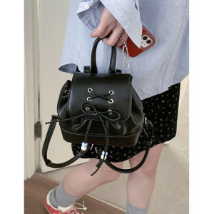Fashionable Korean Style Girls Backpack with Double Shoulder Strap Casual Waterproof Bucket Bag for Youth
