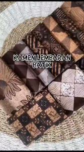 Kamen Katun Batik (Tanpa Selendang): Bahan Katun Halus & Lembaran 2 Meter