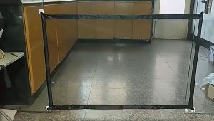 SKISOPGO Pet Isolation Fence Folding Mesh Indoor Barrier Safety Protection Gate Stair Household Fence Net