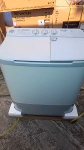 Mesin Cuci Dua Tabung Sharp 8 Kg ES T90MW Pure Magic