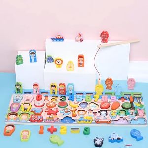 Alphabet Learning Board Wooden Puzzles Board Blocks Toys Montessori Set Early Learning Toys For Kids