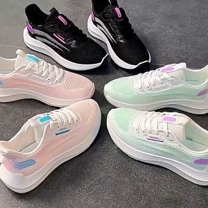 รองเท้าผ้าใบ รองเท้าสตรี รองเท้าวิ่ง รองเท้าลำลองสไตล์เกาหลี